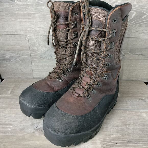 LaCrosse Boots Mens 11 Brown Leather Ice Snow King Winter Insulated Thinsulate - Picture 4 of 15